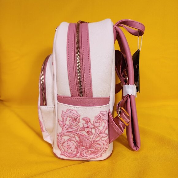 Loungefly Disney The Aristocats Marie Pink Floral Mini Backpack NEW - Picture 6 of 10
